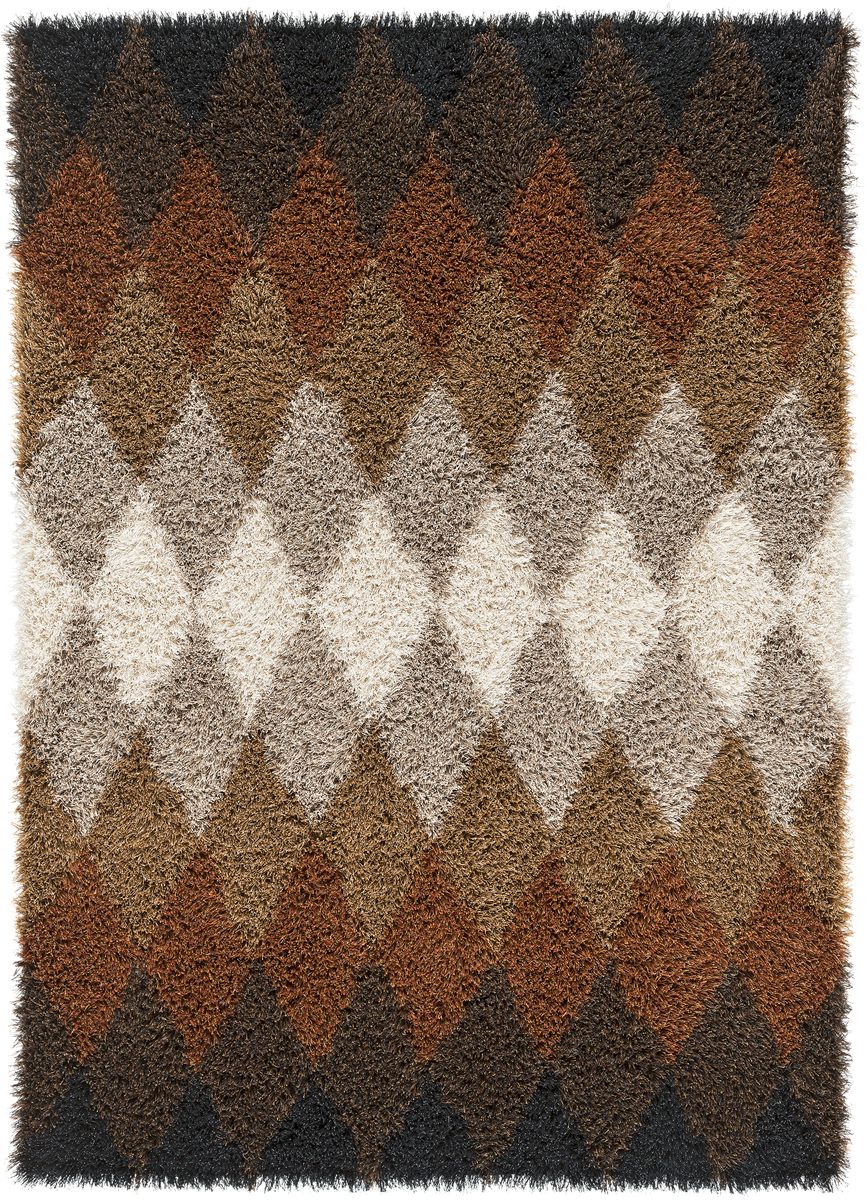 ハンドタフテッドラグ Fogg Harlequin カスタム幅 / フォグ ハーレクイン